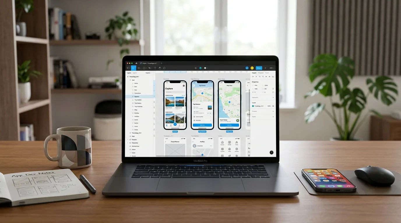 طراحی اپلیکیشن موبایل با فیگما؛ راهنمای کامل از UI تا UX