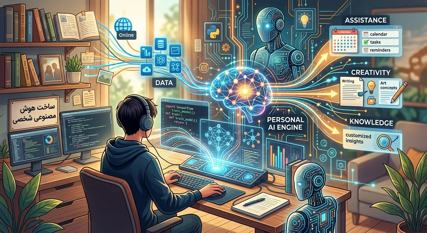 ساخت هوش مصنوعی شخصی؛ راهنمای کامل طراحی و توسعه دستیار هوشمند اختصاصی برای کسبوکار
