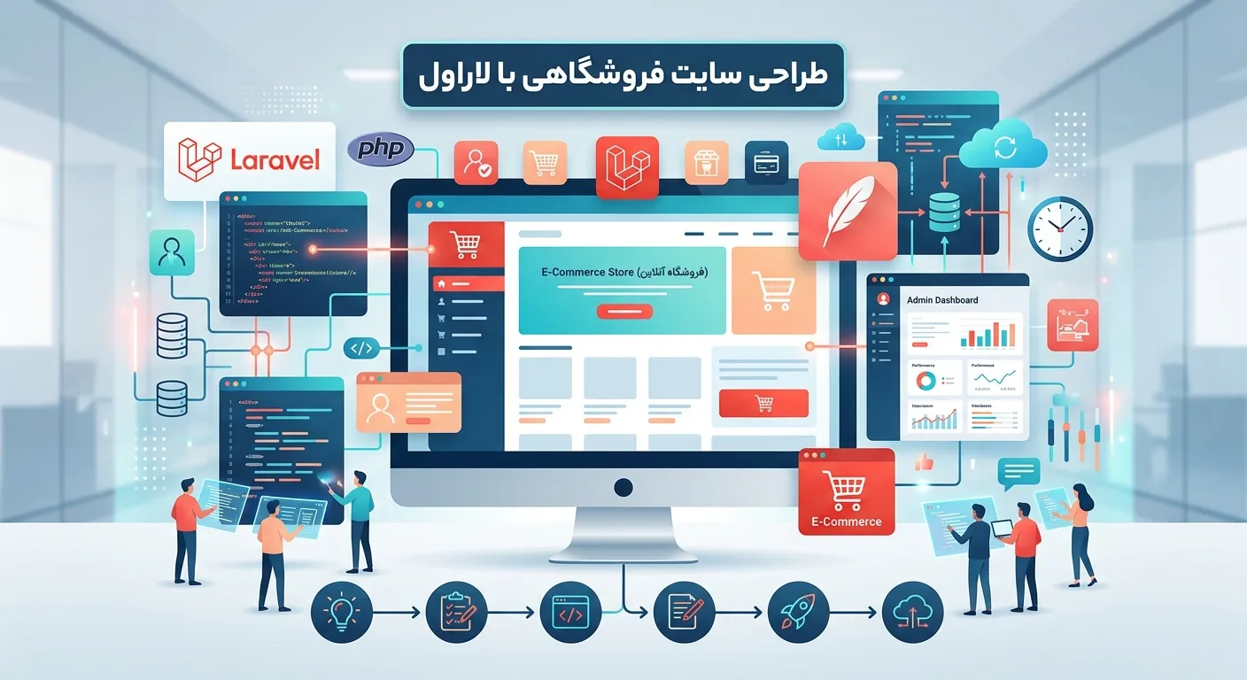 طراحی سایت فروشگاهی با لاراول: راهنمای کامل، مزایا و هزینه‌ها