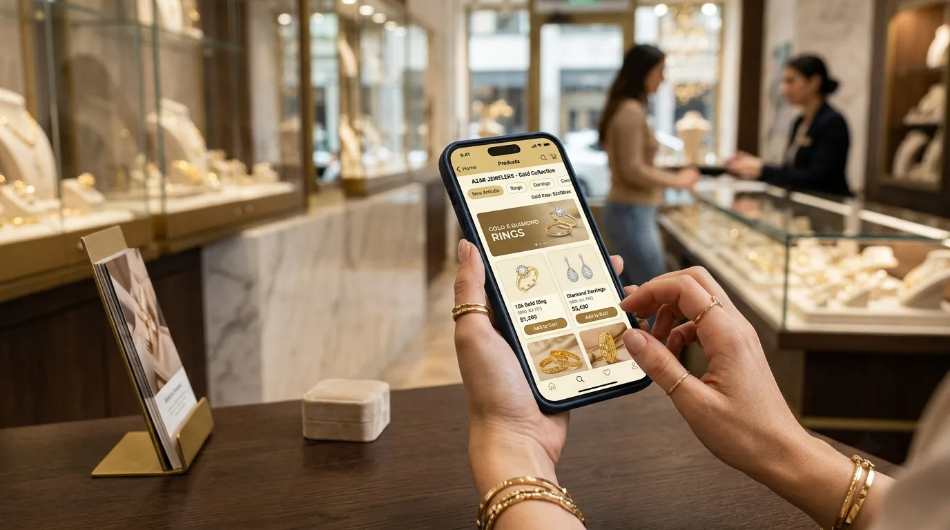 طراحی اپلیکیشن برای طلا فروشی