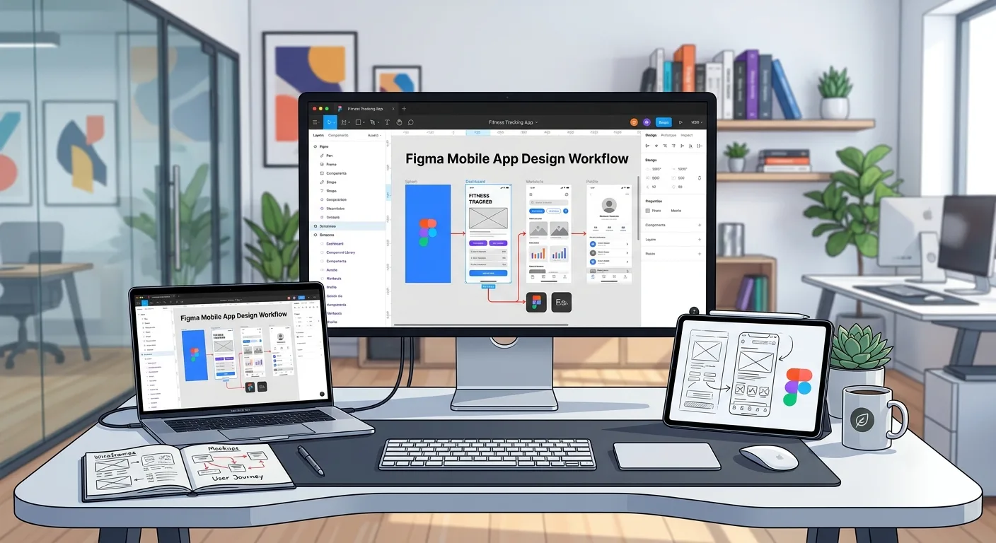 طراحی اپلیکیشن موبایل با فیگما؛ راهنمای کامل از UI تا UX
