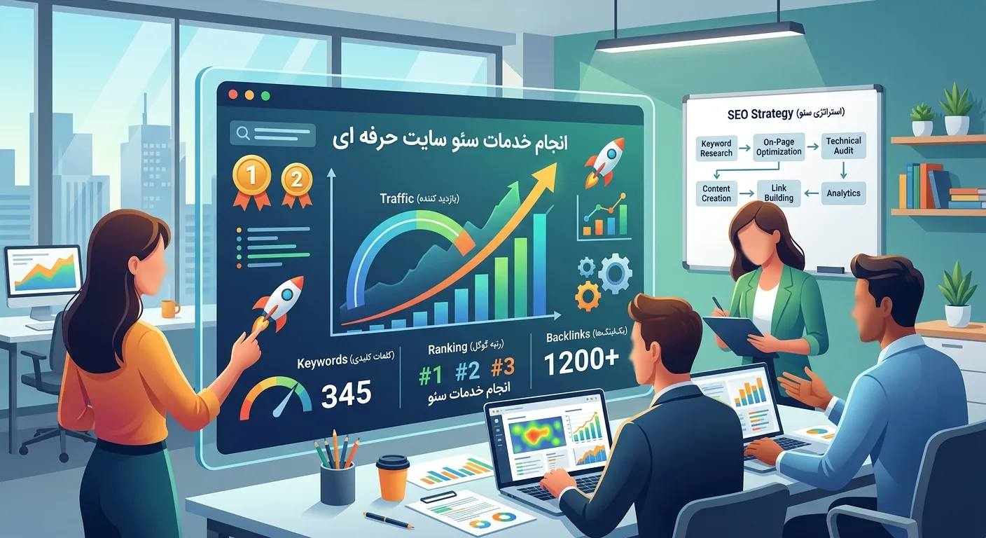 انجام خدمات سئو سایت حرفه‌ای