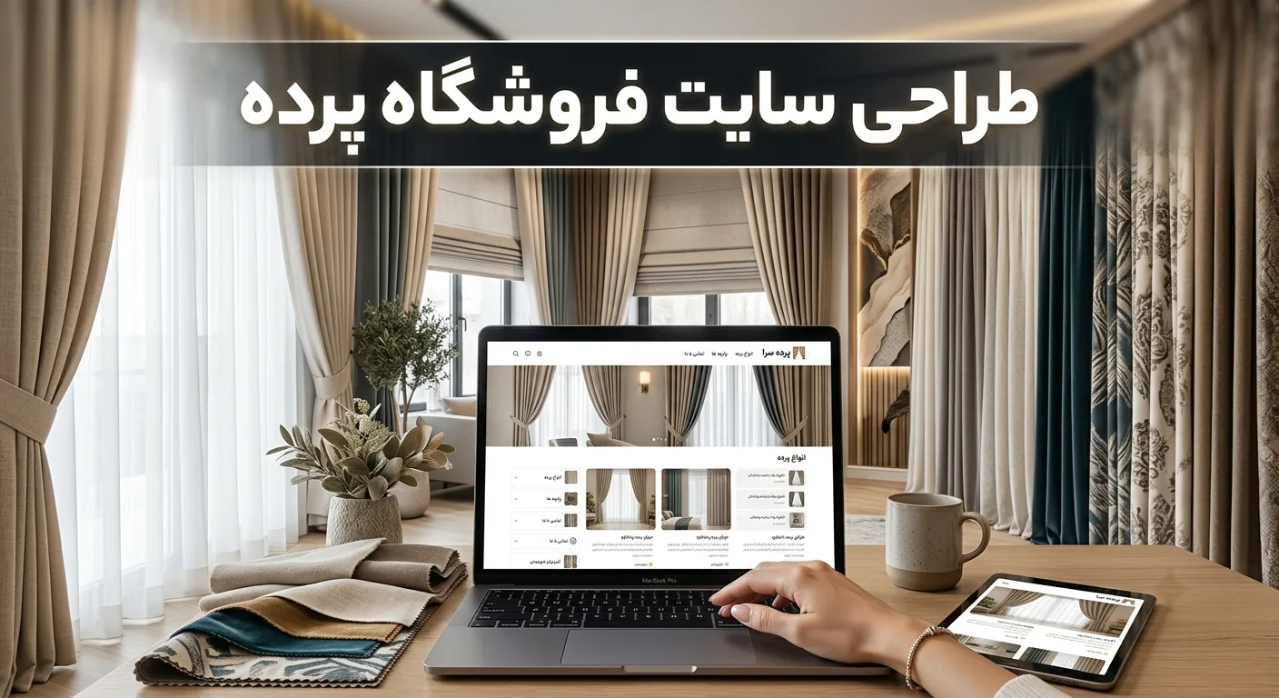 طراحی سایت فروشگاه پرده: راهنمای کامل ساخت فروشگاه اینترنتی حرفه‌ای