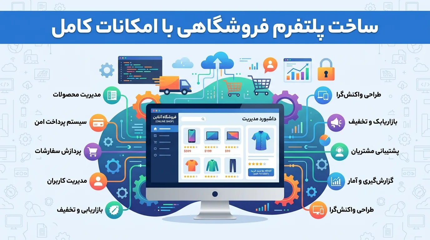 ساخت پلتفرم فروشگاهی با امکانات کامل