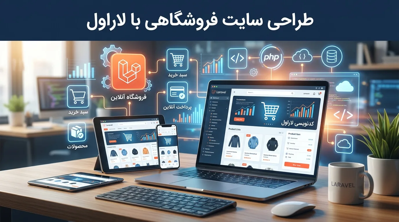 طراحی سایت فروشگاهی با لاراول: راهنمای کامل، مزایا و هزینه‌ها