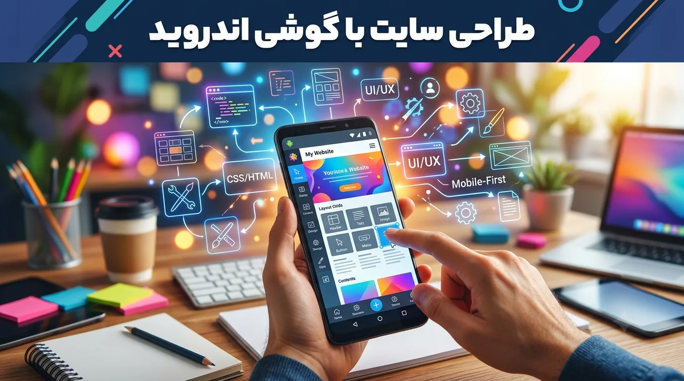 طراحی سایت با گوشی اندروید