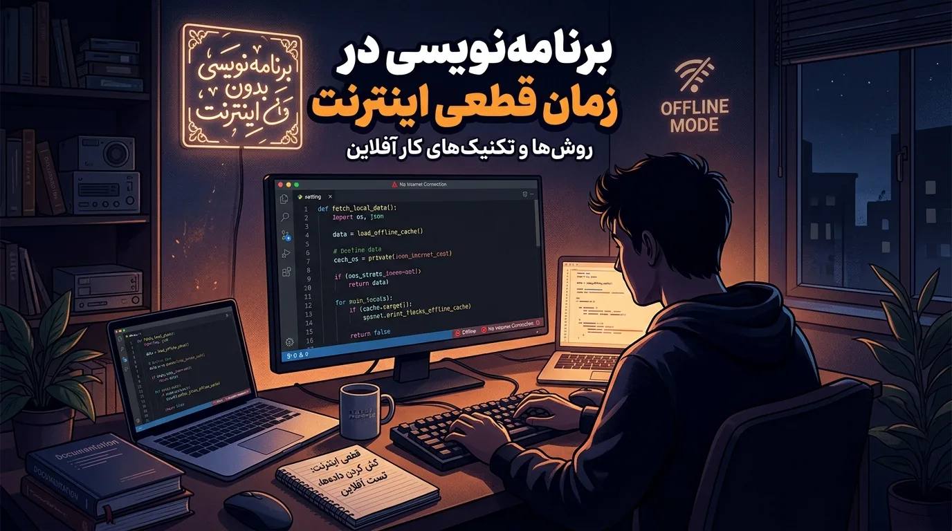 برنامه‌نویسی در زمان قطعی اینترنت